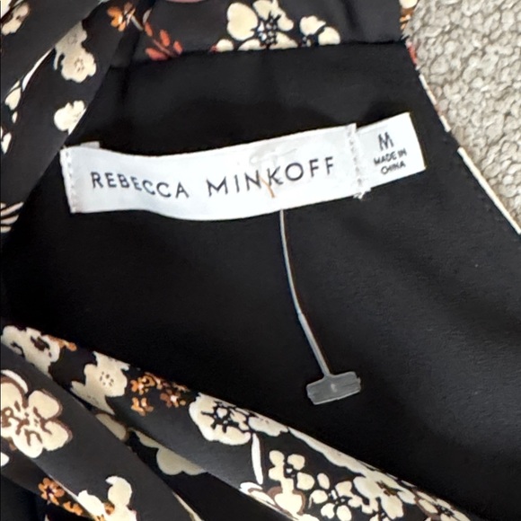 Rebecca Minkoff Criss Cross Halter High Neck Tank Blouse Size M - Picture 3 of 5